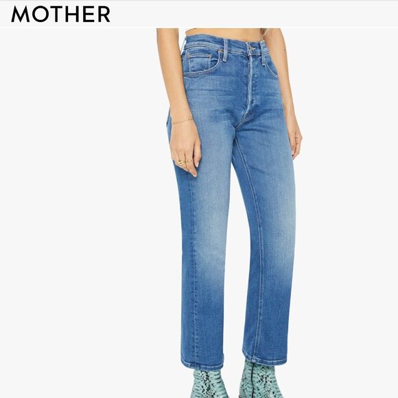 MOTHER Tripper Ankle Jeans Size 27 in Work Hard Play Hard - Picture 8 of 9